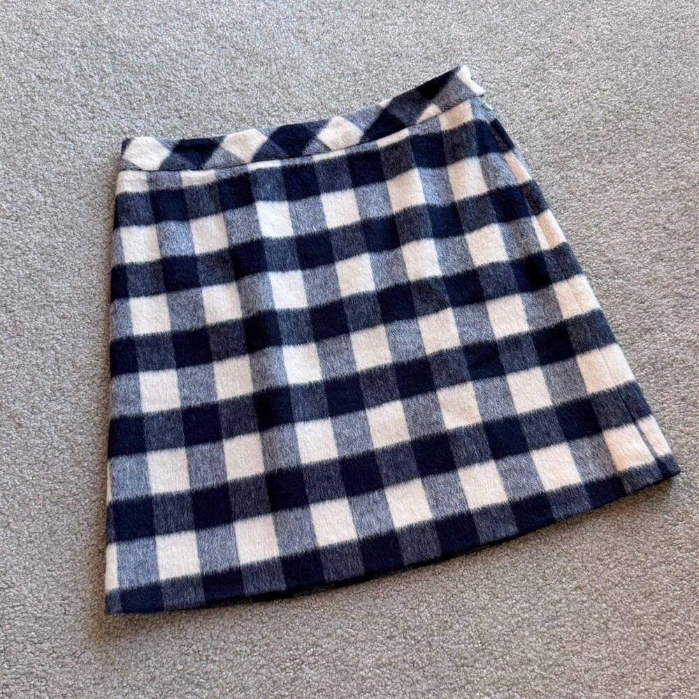 Brooks Brothers Red Fleece Short A-Line Skirt Wool Blend Fall Winter Preppy US 6